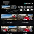 thumbnail image 2 of 64GB Front and Rear Dash Camera, 1080P Full HD Front&Rear Dash Cam, Built-in Wireless Wi-Fi, HD Night, 2 of 4