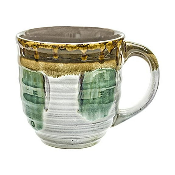 Rockin Gear Large Coffee Mugs 20 Ounce Sets - Creative Glazed Ceramic Coffee and Tea Cups (Turquoise, 2) - Best Gift for Coffee Tea Lover/Addicts