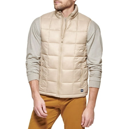 Men's Dockers Box Quilted Vest Color: Beig Khaki Size: XXL