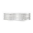 thumbnail image 3 of 925 Sterling Silver 6mm Ring Size 10.5 Wedding Fancy, 3 of 8