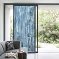 thumbnail image 3 of Blue Abstract Window Privacy Film, Vintage Geometric Gradient Oil Painting Simple Static Cling UV Sun Blocking Heat Control Window Tint Day and Night, Non-Adhesive One Way Privacy Cover 35.4''x78.7'', 3 of 7