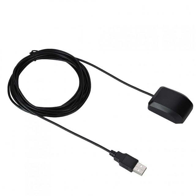 Peahefy GPS Aerial,2 IN 1 Car GPS GLONASS Antenna Aerial Adapter USB Port With 3 Meters Cable
