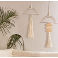 thumbnail image 2 of Colgante de pared IOWER de macramé, 24 x 70 cm, decoración bohemio con borlas, 2 unidades, 2 of 7