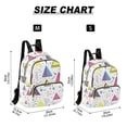 thumbnail image 2 of FORMRS Mini Backpack Purse for Women Travel Daypack Casual Shoulder Bag, Pink Simple Shapes, 2 of 7