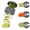 Dark Gray, variant on 3 in 1 Vegetable Spiralizer Slicer, Adjustable Zucchini Carrot Noodle Maker, Cucumber Spiral Cutter, Easy to Use Kitchen Tool(Dark Grey)
