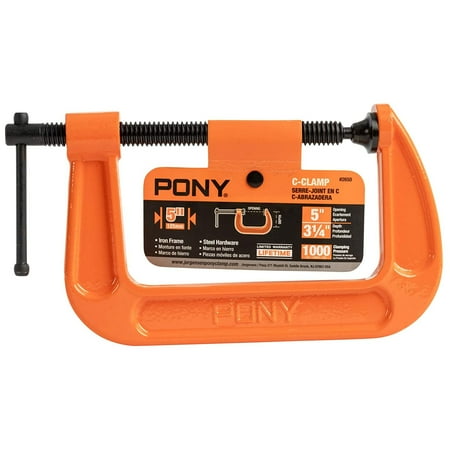 

Pony 2650 Classic Light-Duty C-Clamp Orange 5 Each