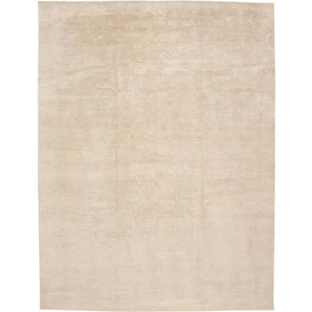 Due Process Stable Trading Tapis de Zone Mélange Solide Naturel & Ivoire, 6 x 9 Pieds