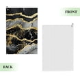 thumbnail image 2 of Werpe Marble Gold Black Golf Towel Christmas Golf Accessories and Gifts 1PC, 2 of 7
