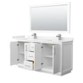 thumbnail image 6 of Wyndham Collection WCF414166DLZWCUNSM58 Strada 66" Free Standing Double Basin Vanity Set -, 6 of 7