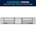 thumbnail image 4 of Flash Furniture 8' Rectangular Plastic Folding Training and Event Table, Black, 4 of 13