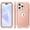 Rosegold, variant on for iPhone 11 Pro Case, Slim Dual Layer 3 in 1 Heavy Duty Protection Hybrid Hard PC Soft Silicone Rugged Bumper Anti Slip Full-Body Protective Cases for iPhone 11 Pro, Black