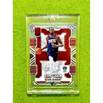 Kevin Durant WHITE SPARKLE PRIZM Asia Red SSP CLEAR Card 2022 Elite CLARITY SUNS