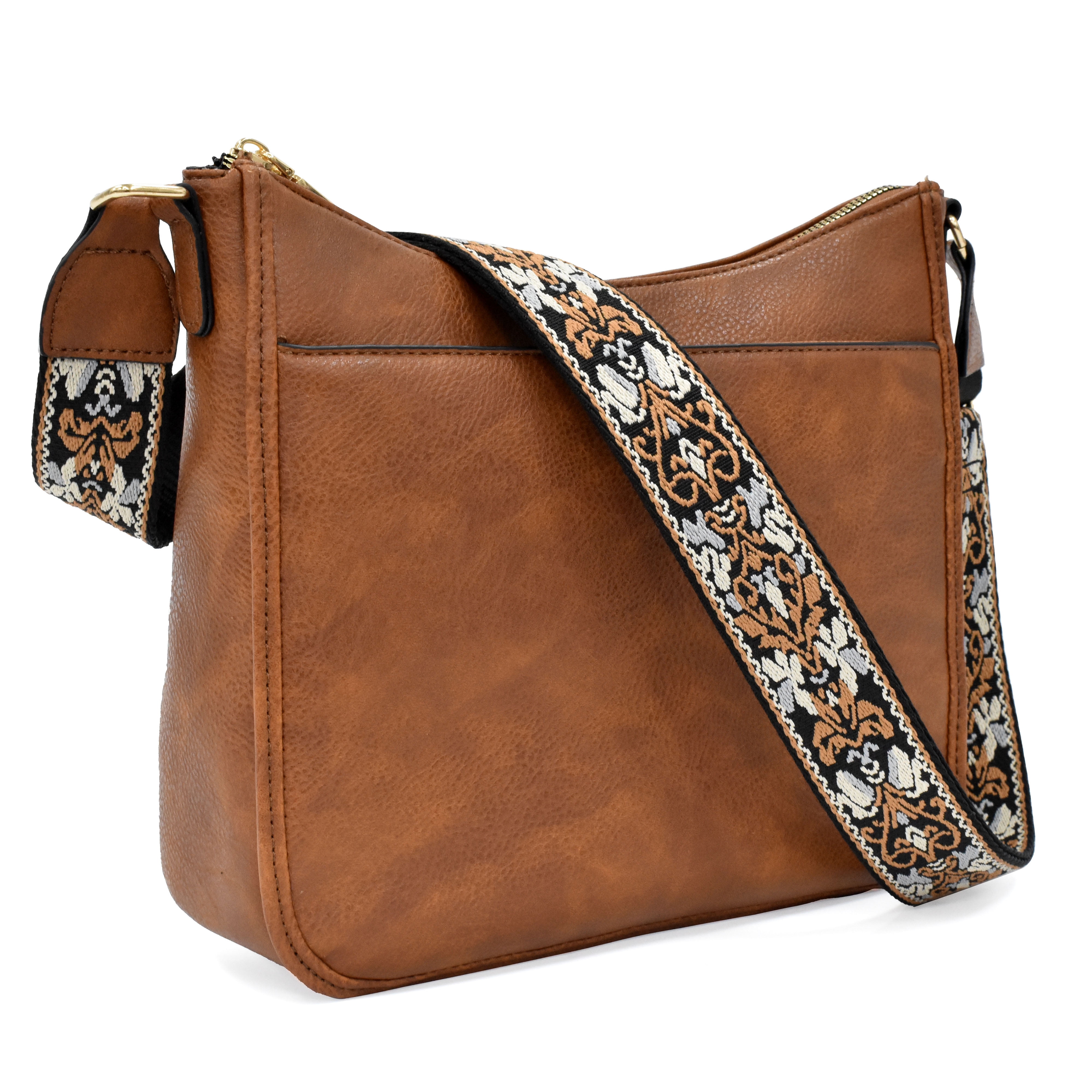 Badiya Crossbody Bags for Women Trendy Vegan Leather Hobo Handbags With Adjustable Strap Shoulder Bucket Bags