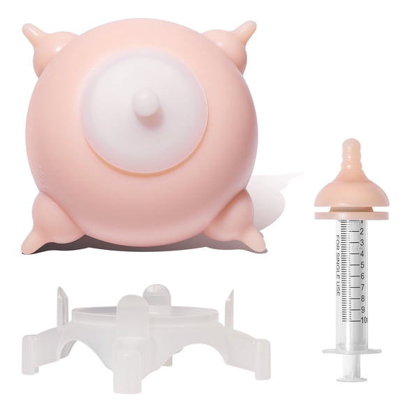 Doggiema Puppy Feeders for Multiple Puppy Nipple Feeder, Silicone Feeder with Nipples 300ml