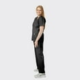 thumbnail image 4 of SPECTRUM UNIFORMS Scrub Tops Medical Unisex V-Neck Yoga Soft Fabric Medical Professionals Hospital and Lab Workwear Nurse Top Black, 4 of 5