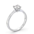 thumbnail image 2 of Spot Jewel 1.1 Ct Round Lab Created Diamond Solitaire Ring for Women - 14K White Gold Plated Prong Set Engagement Ring - Bridal Wedding Jewelry - Christmas Gift Option, 2 of 4