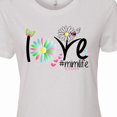 thumbnail image 4 of Inktastic Love Mimi Life with Flowers Women's T-Shirt, 4 of 5