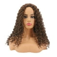 thumbnail image 4 of Long Wavy Synthetic Wig for Women, Heat Resistance Fiber, Adjustable Cap, Natural Look, Easy to Wash & Care, 4 of 6