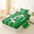 thumbnail image 2 of Erosebridal Modern Soccer Court Pattern Kids Twin Sheet Sets,Letter C Monogrammed Bedding For Boys Teens 3pcs, 2 of 6