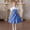 Blue, variant on BRGZLK Girl's Summer Dresses Solid Color Turn-Down Collar Button-Down Short Sleeve Dress Casual Comfortable Cute Knee Length Dresses with Belt Pink 11-12 Years