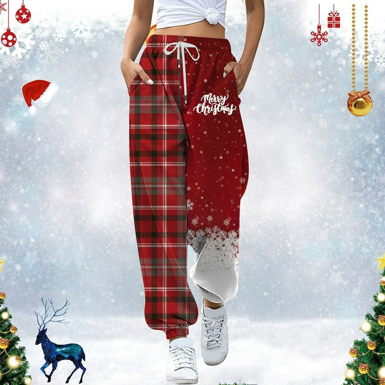 Christmas trousers ladies best sale