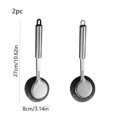 thumbnail image 3 of Long Handle Steel Wool Scrubber,Stainless Steel Pot Pan Scrubber with Replaceable Scouring Ball,Heavy Duty Cast Iron Cleaner for Skillets,Griddles Cookware, 3 of 6