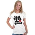 thumbnail image 3 of Feel Do Good Heart Inspiring Saying Womens Fitted Plus Size Graphic Tee Brisco Brands 3X, 3 of 5