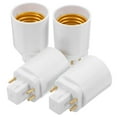 thumbnail image 3 of WEUVEB 4Pcs Easy Install Lamp Socket Converter for Home Use White Light Adapter, 3 of 8