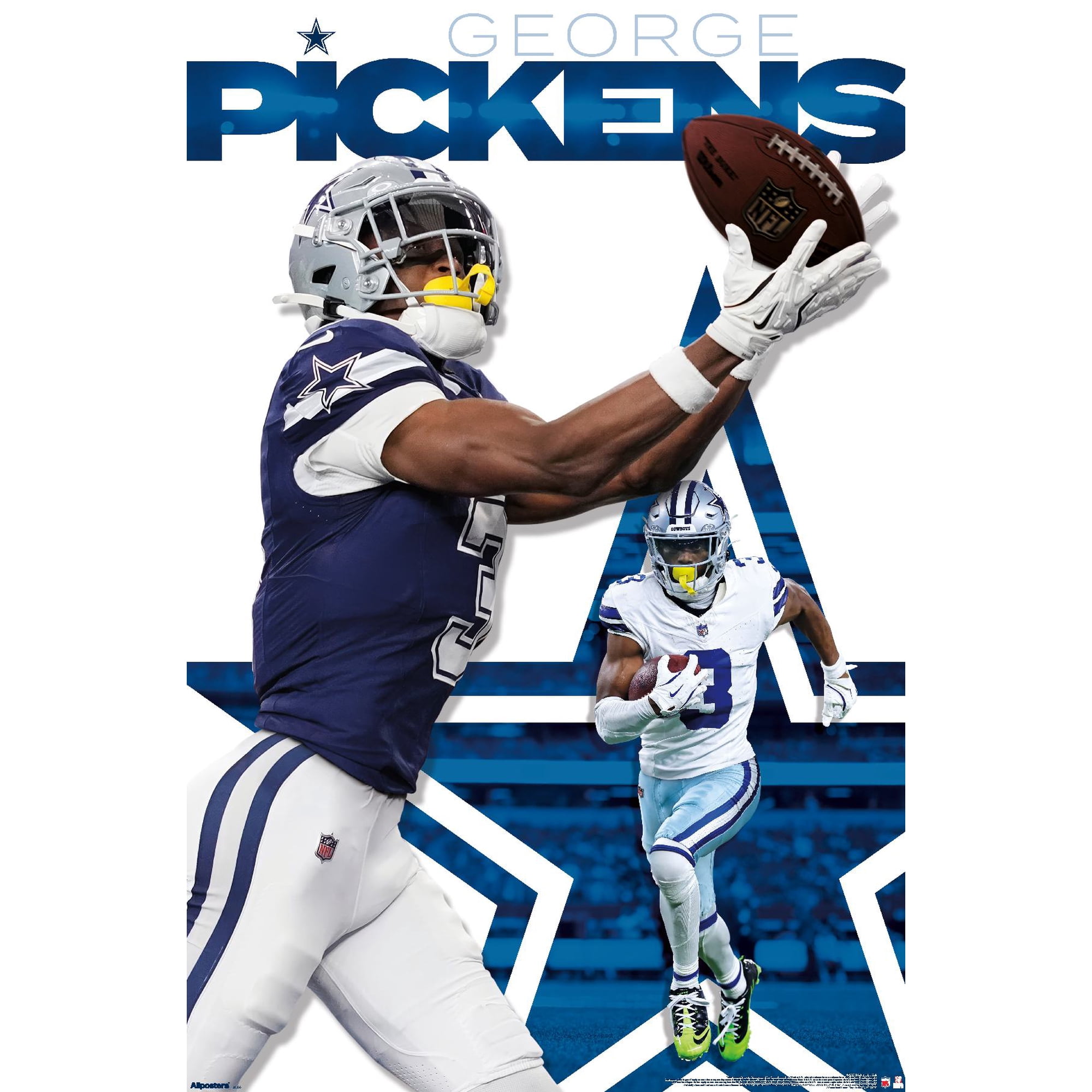 NFL Dallas Cowboys - George Pickens 26 Wall Poster, 22.375" x 34"