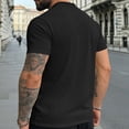 thumbnail image 4 of YLSDY Men's Cotton Crewneck T-Shirts Short Sleeve Plain Tee Moisture Wicking Casual Tshirts Solid Color Quick Dry Shirts Black M, 4 of 5
