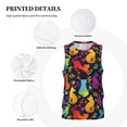 thumbnail image 3 of Sikiie Colorful Cats Basketball Jersey Reversible Men's Mesh Athletic Sports Shirts Training Practice S-4XLSmall, 3 of 6