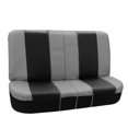 thumbnail image 4 of FH Group Royal PU Leather Full Set Airbag Compatible and Split Bench Car Seat Covers, Gray and Black, 4 of 4