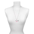 thumbnail image 3 of Delight Jewelry Silvertone Little Bird Initial - O - Light Pink Heart Nurse Strong Zoe Necklace, 3 of 4