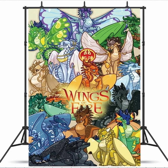 Wings of Fire Poster Backdrop Banner Party Supplies Birthday Decorations Background for Photography Taspestry