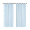 thumbnail image 6 of Lapalife Outdoor Sheer Curtains for Patio Waterproof, Sticky Tab Top Voile Sheer Drapes Indoor Outdoor Deck, 1 Panel, 52"x 84", Blue, 6 of 6