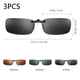 thumbnail image 3 of BRIGHTFUFU VORCOO - Juego de 3 gafas de sol polarizadas para miopía con clip para gafas de conductor (gris, verde oscuro, café), 3 of 7