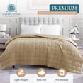 thumbnail image 2 of Casa Platino Comforter Queen Size - Ultra Soft Pre-Washed Quilted Blanket - Lightweight Queen Size Comforter - All Season Queen Comforter - Microfiber Down Alternative Bed Comforter - Linen, 2 of 8