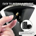 thumbnail image 5 of Dsseng Black Metal Valve Caps  Waterproof and Dustproof  Universal for Cars  Motorcycles  Bicycles, 5 of 5