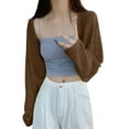 thumbnail image 2 of Delayuji Women's Cardigan Sweater Open Front Lightweight Knit V Neck Versatile Cardigan Coat, 2 of 2