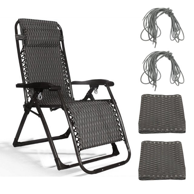 2 Repent Tissu Zéro Gravité Chaise Inclinable Losange