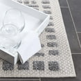 thumbnail image 4 of SAFAVIEH Milos Salvador Geometric Indoor/Outdoor Runner Rug, Beige/Grey, 2'3" x 8', 4 of 12