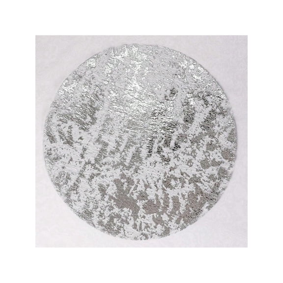 Silver Disposable Placemats Set Of 24 Foil Mesh 13 Inch Round Pressed Table Mates 24 Pack Silver Doilies For Dining Table Wedding Birthday Party Holiday Home Decoration