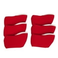 thumbnail image 2 of Golf Club Wedge Head Covers 6 Piece Set 48, 52, 54, 56, 58, 60 Degrees Headcover Protectors Red with White Numbers., 2 of 3