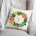 thumbnail image 3 of Creative Products Y Monogram Citrus 18x18 Indoor / Outdoor Pillow, 3 of 3