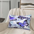 thumbnail image 5 of Goofa Butterflies Pattern Pillow Case – Plush & Soft Cushion Cover, Hypoallergenic Throw Pillow Case for Comfortable Sleep with Envelope Closure-16"x24", 5 of 6