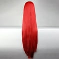 thumbnail image 4 of Unique Bargains Wigs for Women 39" Bright Red Wigs with Wig Cap Long Hair, 4 of 6