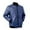 a-Blue27581, variant on VNKIDY Men's Coat Autumn Winter Solid Color Leather Bomber Jacket With Zipper Front Long Sleeve Sleek Style Coat For Casual Daily Streetwear Activities Trendy Outerwear