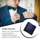 thumbnail image 3 of Sonducket Pañuelo masculino, toalla de mano hecha a mano flexible, traje de fiesta de boda de negocios, patrón bordado, bolsillo cuadrado para Accesorios de disfraces Estilo 3, 3 of 6