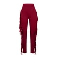 thumbnail image 5 of ShiShine Women's Casual High Waist Fringed Pants With Elastic Waist Tassels Side Long Jogger Sweatpant, 5 of 9