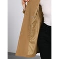 thumbnail image 6 of INSPIRE CHIC Women's Winter Coat Notched Lapel Double Breasted Trench Coat L Camel, 6 of 7